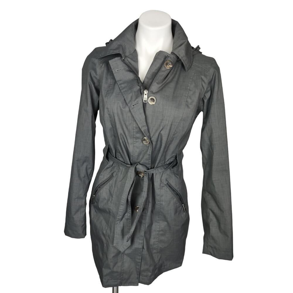 The North Face Riverdale Gray Trench Jacket Size Small